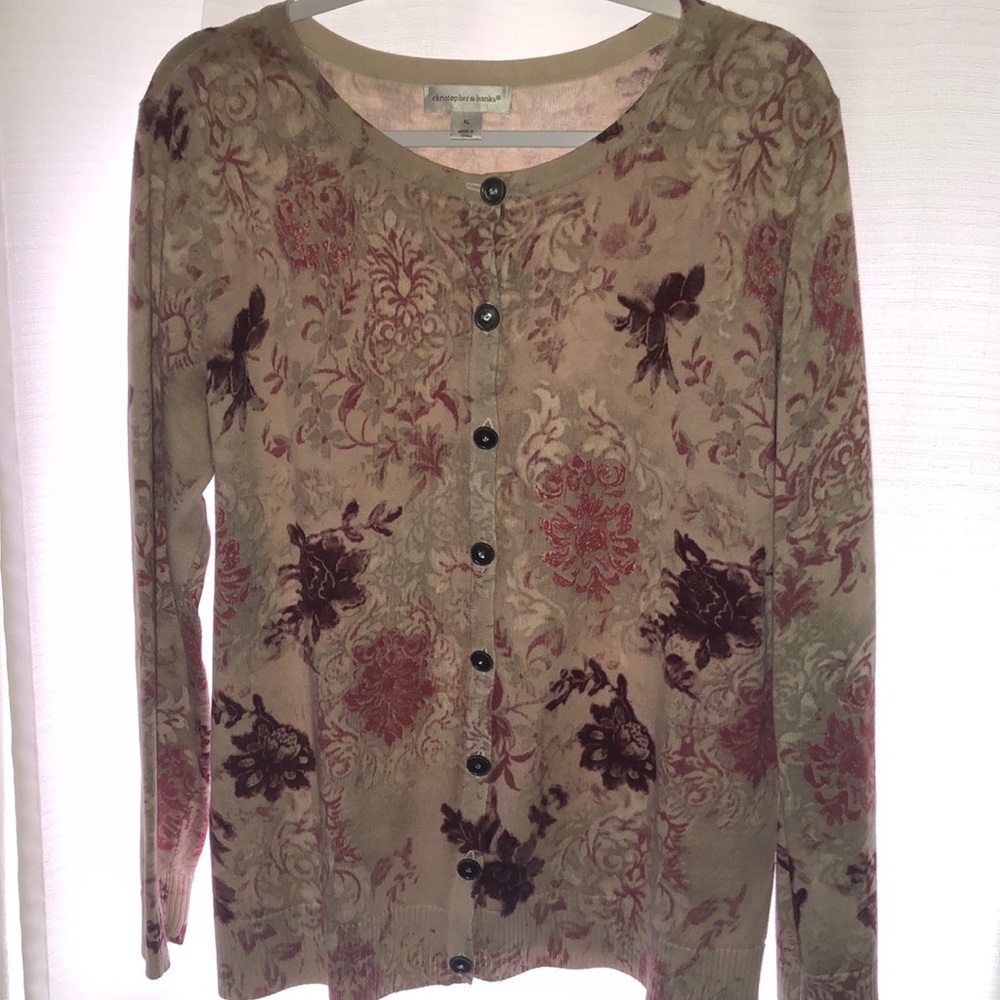 Christopher & Banks button up sweater